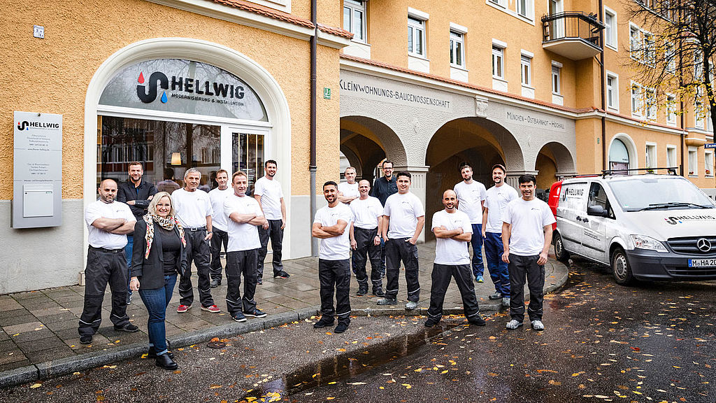 Das Mitarbeiter-Team von Hellwig in München
